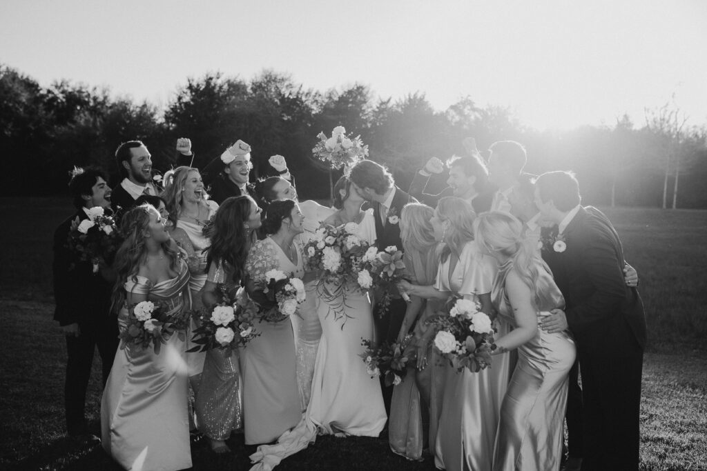 Bridal party shot