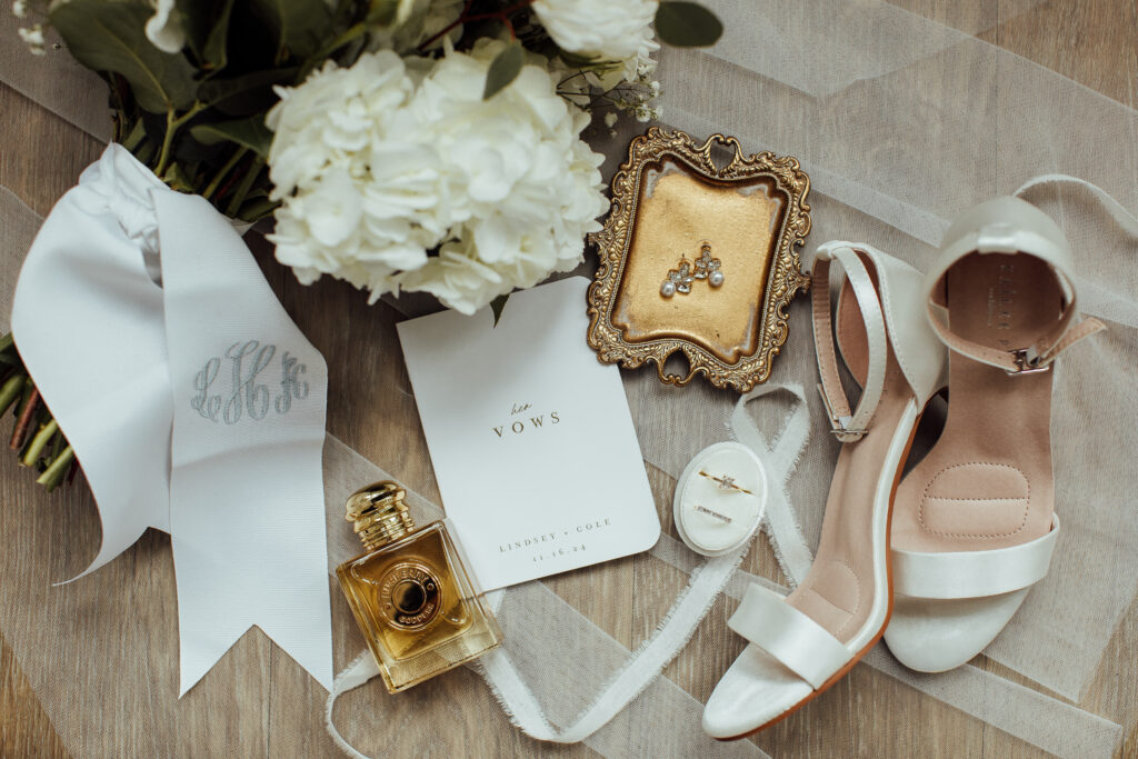 The beautiful, unique details of a couples wedding